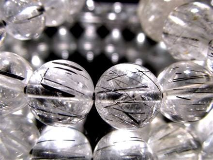 ブラックルチルクォーツ ブレスレット 黒針 ブラックトルマリン ルチルレイテッドクォーツ