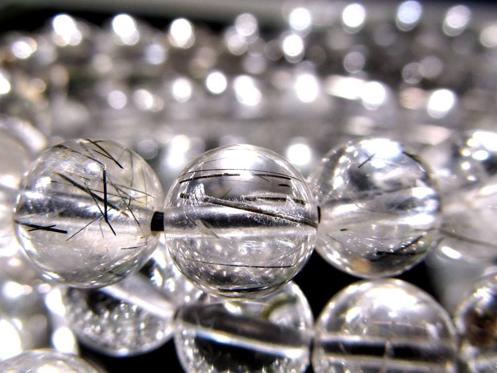 ブラックルチルクォーツ ブレスレット 黒針 ブラックトルマリン ルチルレイテッドクォーツ