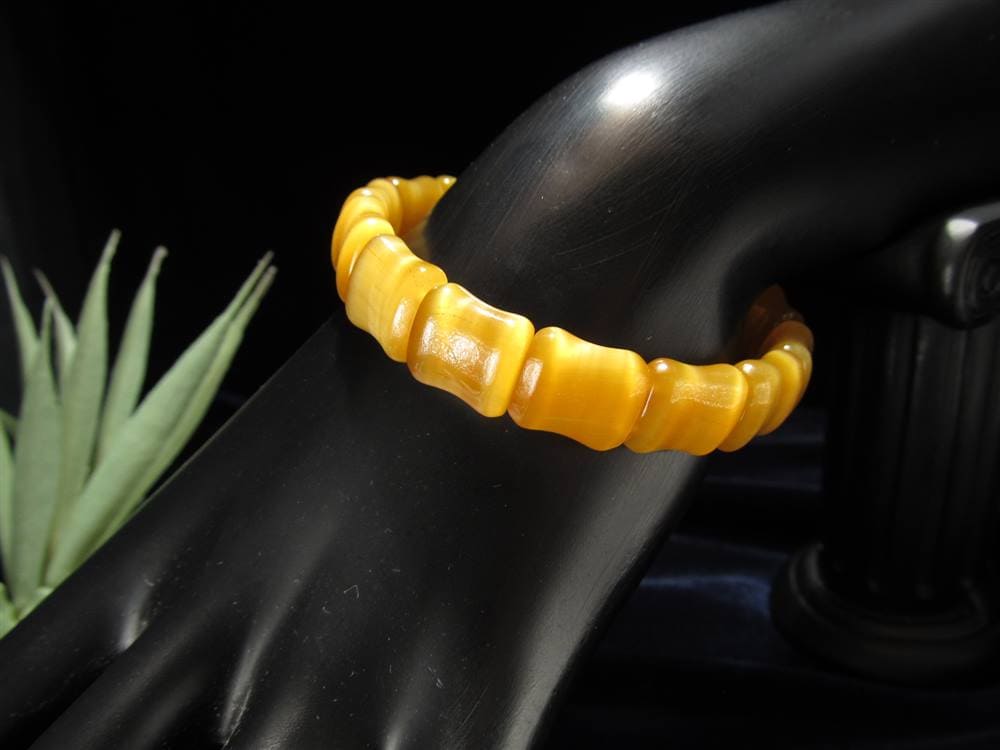 ゴールデンタイガーアイ 虎目石 ブレスレット 金運 タイガーアイ