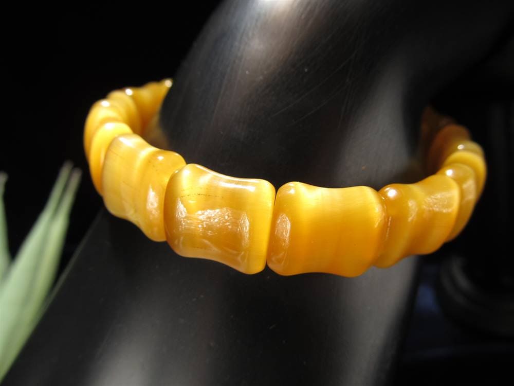 ゴールデンタイガーアイ 虎目石 ブレスレット 金運 タイガーアイ