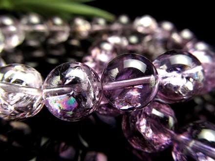 アメジスト ブレスレット グラデーション 紫水晶 アイリスクオーツ