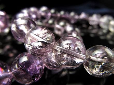 アメジスト ブレスレット グラデーション 紫水晶 アイリスクオーツ