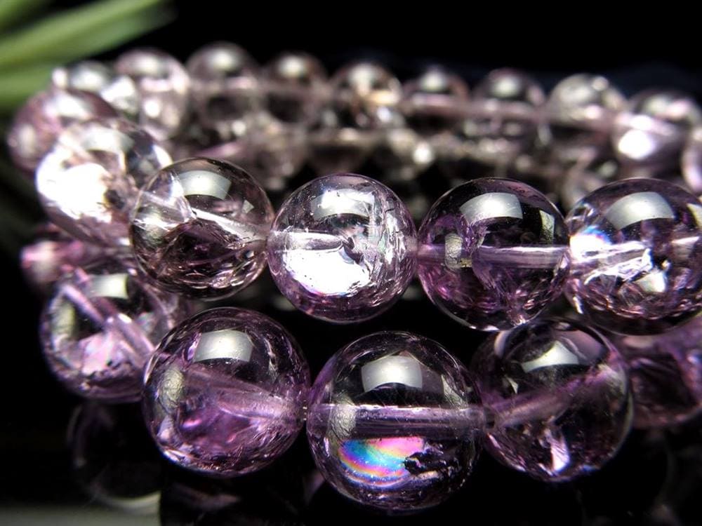 アメジスト ブレスレット グラデーション 紫水晶 アイリスクオーツ