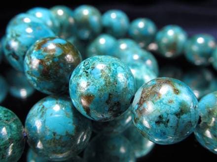 クリソコラ ブレスレット 珪孔雀石 クリソコラシリカ