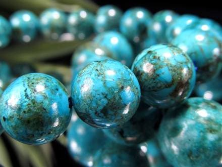 クリソコラ ブレスレット 珪孔雀石 クリソコラシリカ