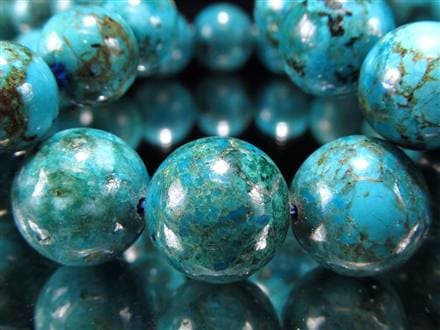 クリソコラ ブレスレット 珪孔雀石 クリソコラシリカ