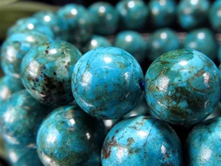 クリソコラ ブレスレット 珪孔雀石 クリソコラシリカ