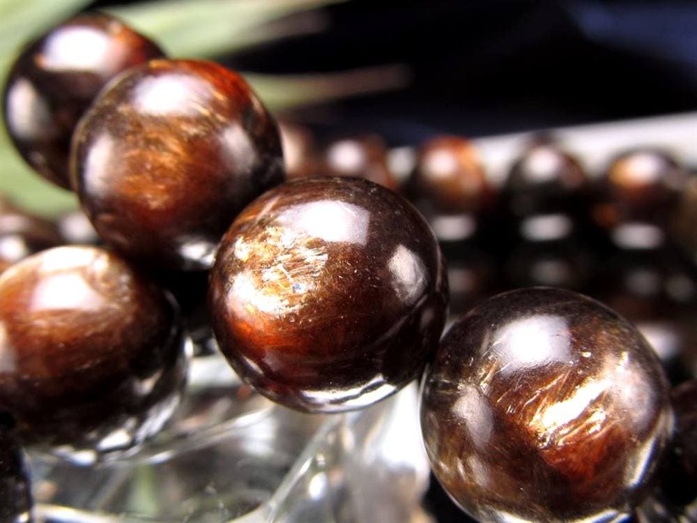 ブラックマイカ 黒雲母 雲母 ブレスレット ゴールデンマイカ