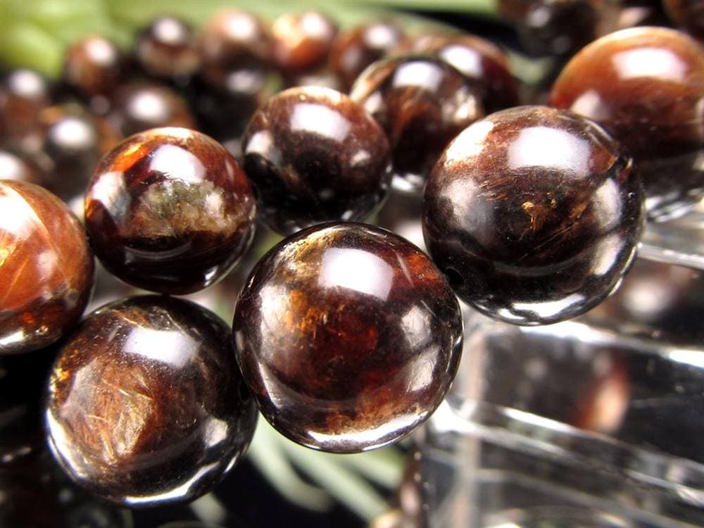 ブラックマイカ 黒雲母 雲母 ブレスレット ゴールデンマイカ