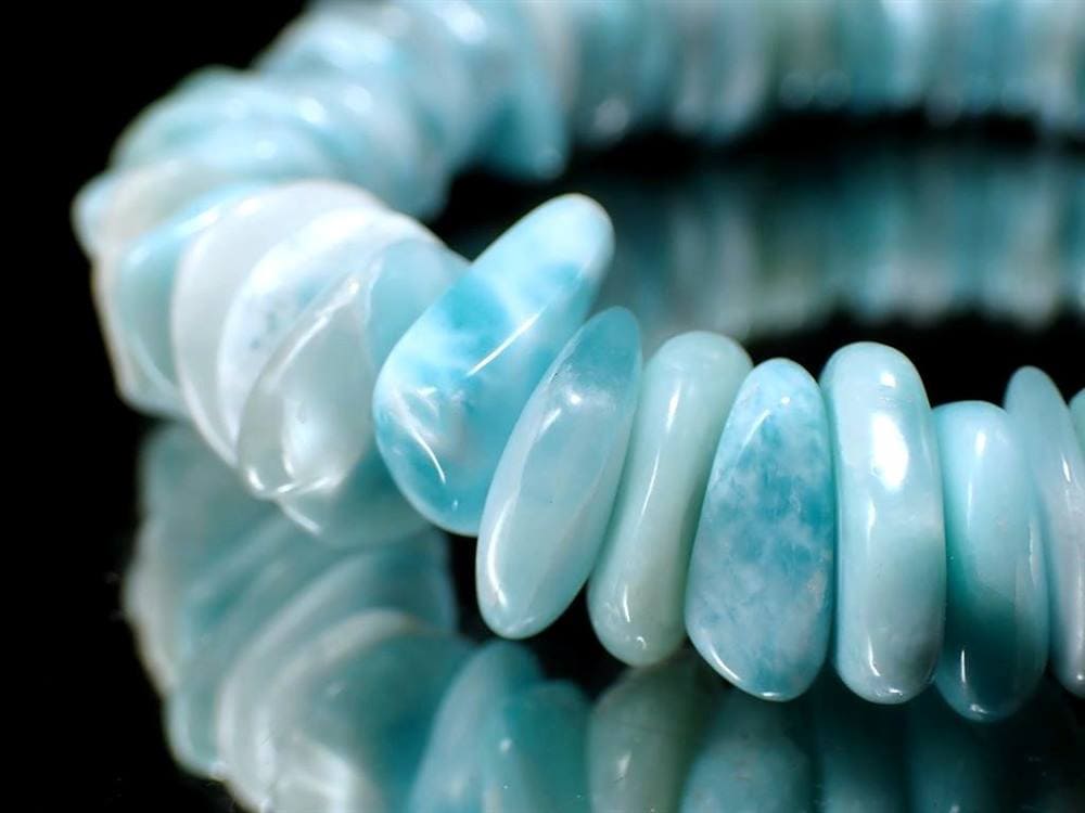 ラリマー ブルーペクトライト ブレスレット さざれ キュープライト