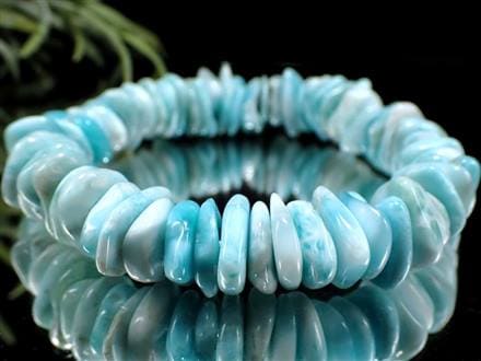 ラリマー ブルーペクトライト ブレスレット さざれ キュープライト