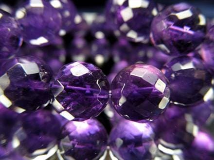 アメジスト 紫水晶 ブレスレット カット ブラジル産