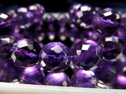 アメジスト 紫水晶 ブレスレット カット ブラジル産