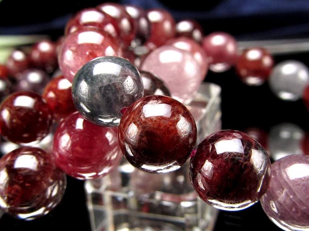 カラースピネル MIXスピネル 尖晶石 ブレスレット 8月の誕生石