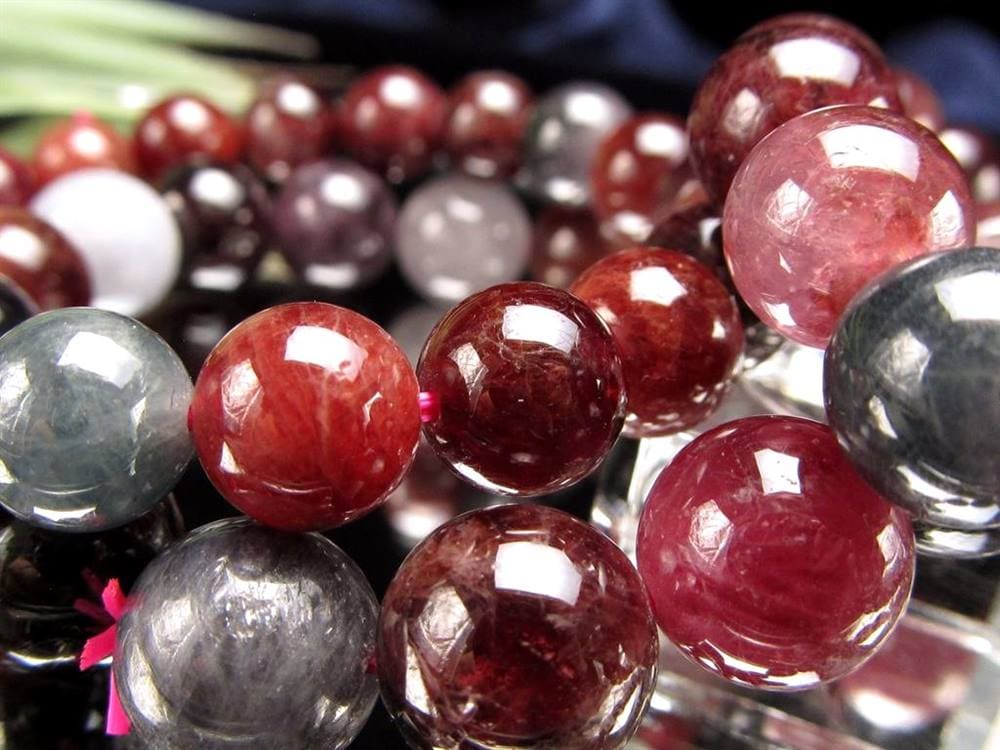 カラースピネル MIXスピネル 尖晶石 ブレスレット 8月の誕生石