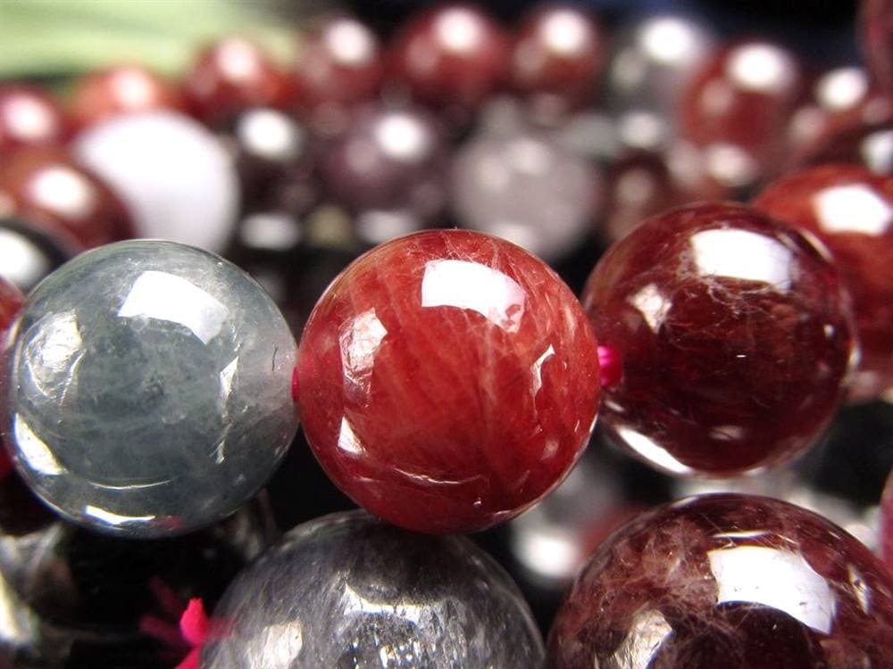 カラースピネル MIXスピネル 尖晶石 ブレスレット 8月の誕生石