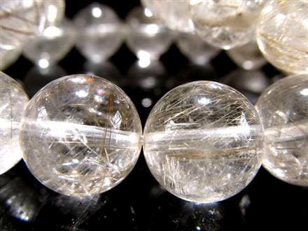 ルチルクォーツ シルバールチル ブレスレット ルチレイテッドクォーツ 金紅石