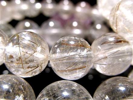 ルチルクォーツ シルバールチル ブレスレット ルチレイテッドクォーツ 金紅石