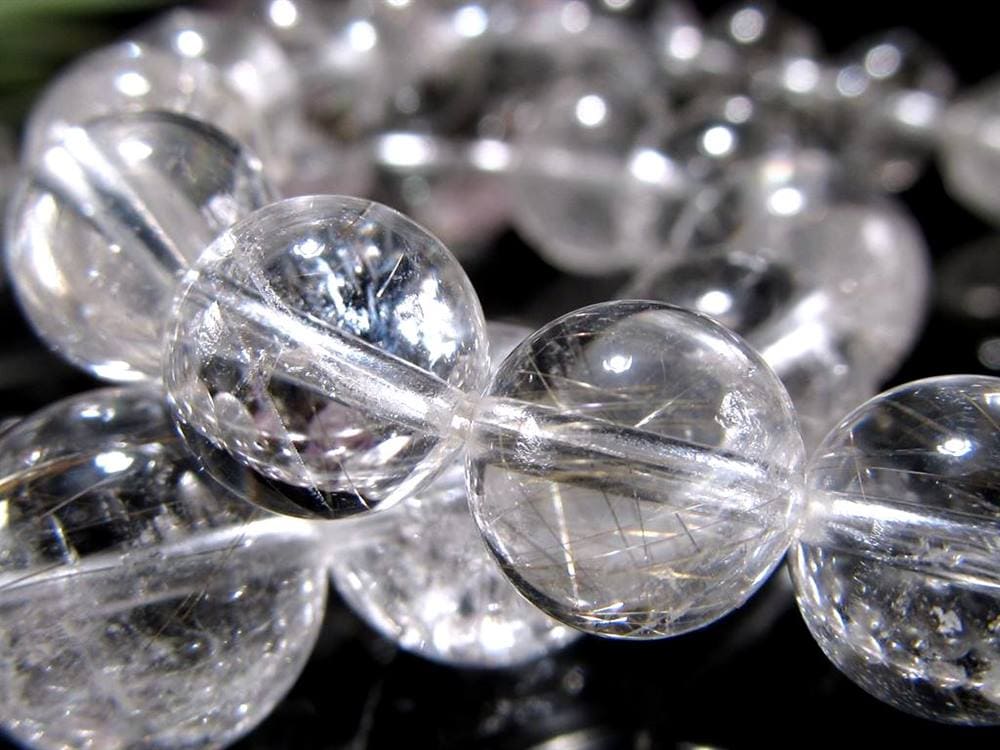 ルチルクォーツ シルバールチル ブレスレット ルチレイテッドクォーツ 金紅石