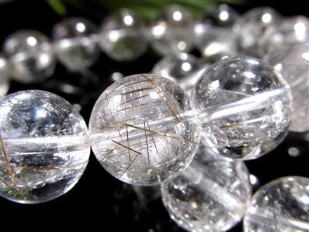 ルチルクォーツ シルバールチル ブレスレット ルチレイテッドクォーツ 金紅石