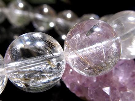 ルチルクォーツ シルバールチル ブレスレット ルチレイテッドクォーツ 金紅石