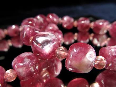 レピドライト パープルマイカ リシア雲母 ブレスレット ブラジル産