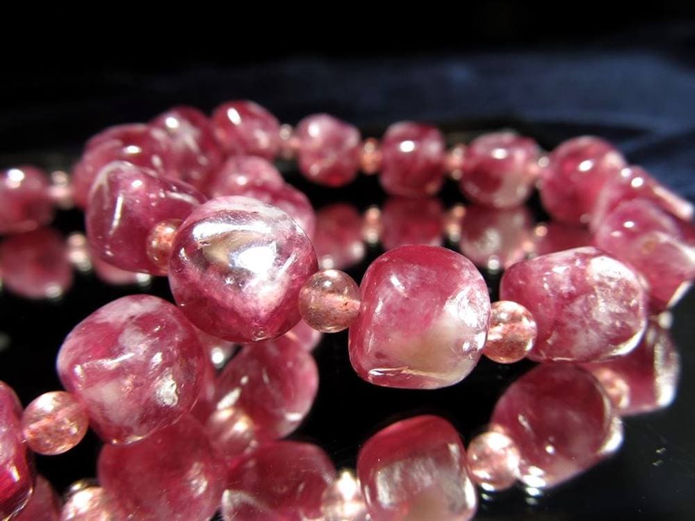 レピドライト パープルマイカ リシア雲母 ブレスレット ブラジル産