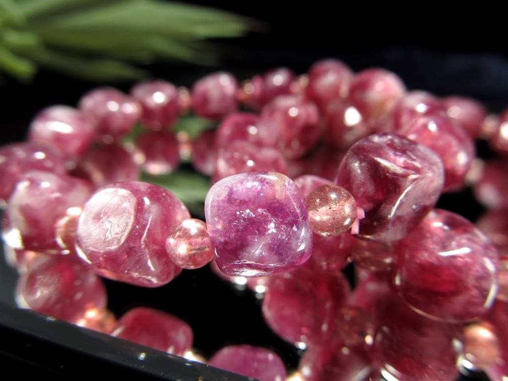 レピドライト パープルマイカ リシア雲母 ブレスレット ブラジル産