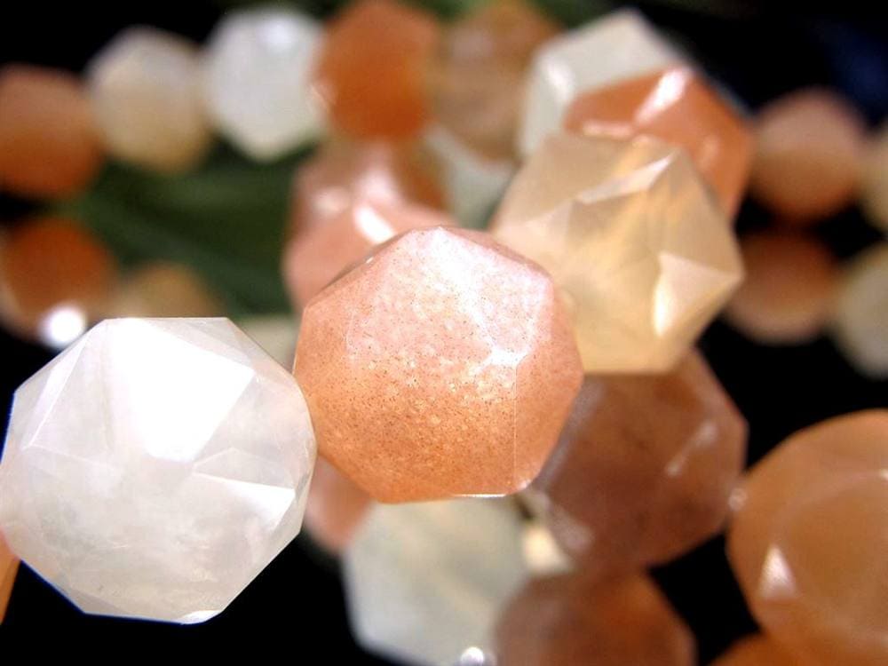 サンムーンストーン サンストーン ムーンストーン ブレスレット 長石 フェルドスパー