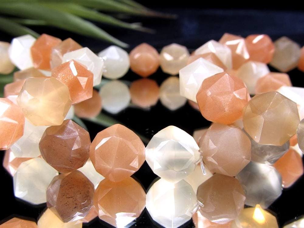 サンムーンストーン サンストーン ムーンストーン ブレスレット 長石 フェルドスパー