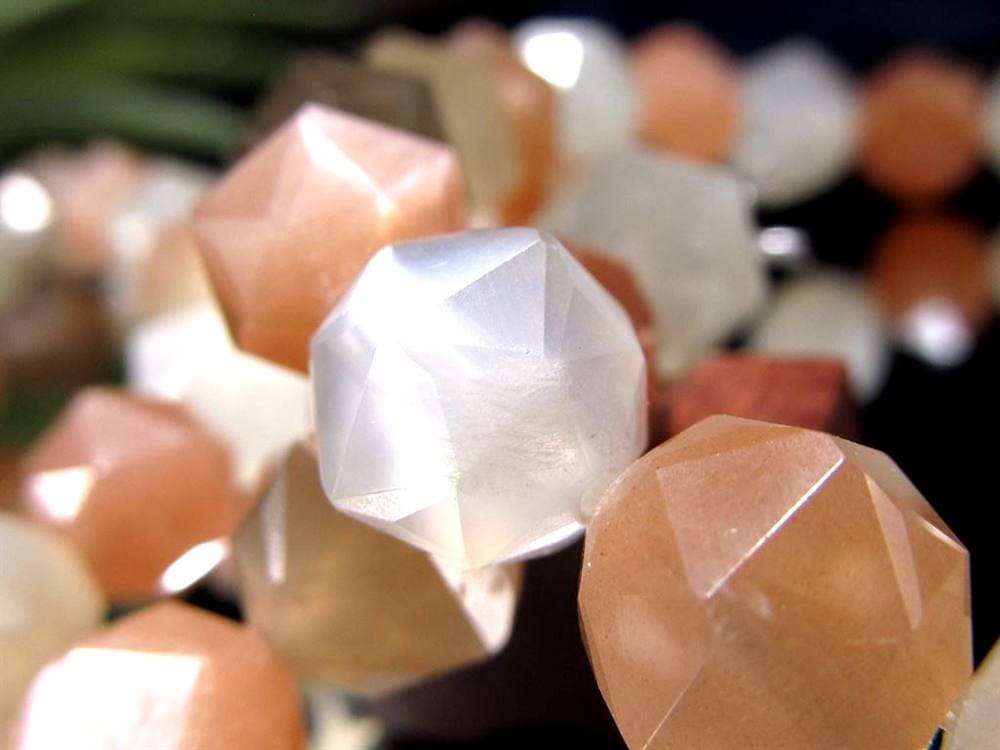 サンムーンストーン サンストーン ムーンストーン ブレスレット 長石 フェルドスパー