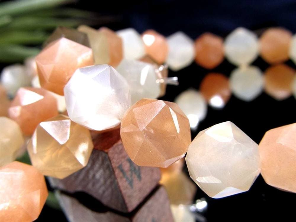 サンムーンストーン サンストーン ムーンストーン ブレスレット 長石 フェルドスパー