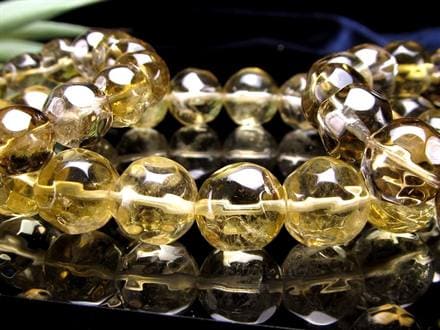 スモーキーシトリン 煙黄水晶 ブレスレット シトリン ファントム