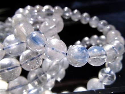 カイヤナイトインクォーツ 藍晶石 ブレスレット ブルー カイヤナイト