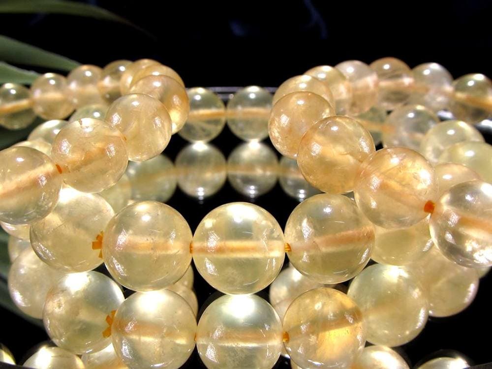 ゴールデンプレナイト 葡萄石 ブレスレット ビタミンカラー 天然石