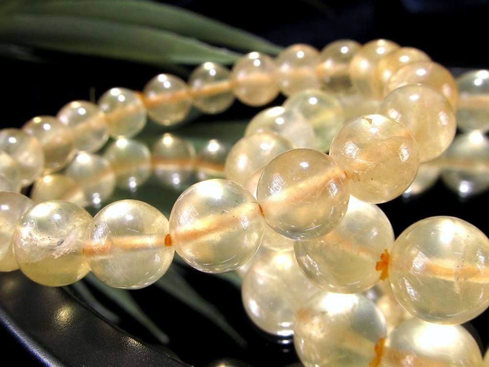 ゴールデンプレナイト 葡萄石 ブレスレット ビタミンカラー 天然石