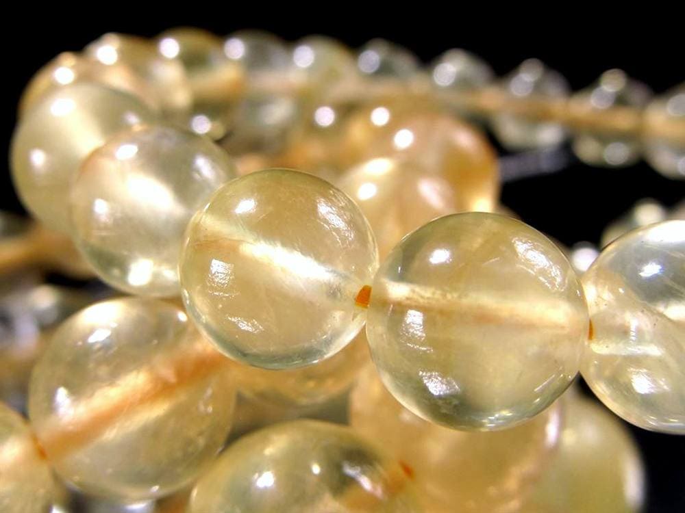 ゴールデンプレナイト 葡萄石 ブレスレット ビタミンカラー 天然石