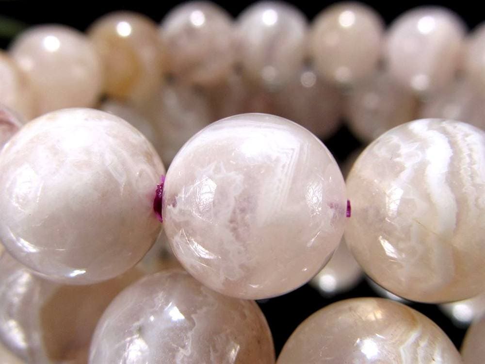 アゲート ピンクアメジストフラワーアゲート クレイジーレース ブレスレット 瑪瑙 天然石 パワーストーン