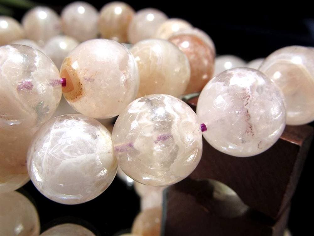 アゲート ピンクアメジストフラワーアゲート クレイジーレース ブレスレット 瑪瑙 天然石 パワーストーン