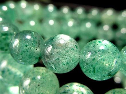 グリーンマイカ フックサイトインクォーツ グリーンモスコバイト 雲母 ブレスレット