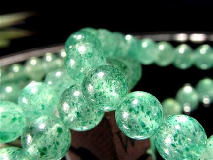 グリーンマイカ フックサイトインクォーツ グリーンモスコバイト 雲母 ブレスレット