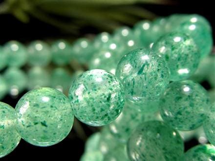 グリーンマイカ フックサイトインクォーツ グリーンモスコバイト 雲母 ブレスレット