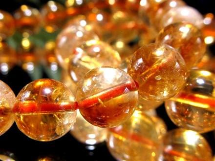 シトリン ファントム 幻影黄水晶 ブレスレット ブラジル産