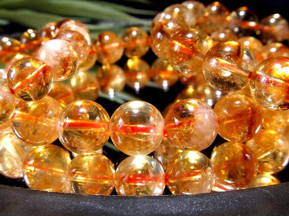 シトリン ファントム 幻影黄水晶 ブレスレット ブラジル産