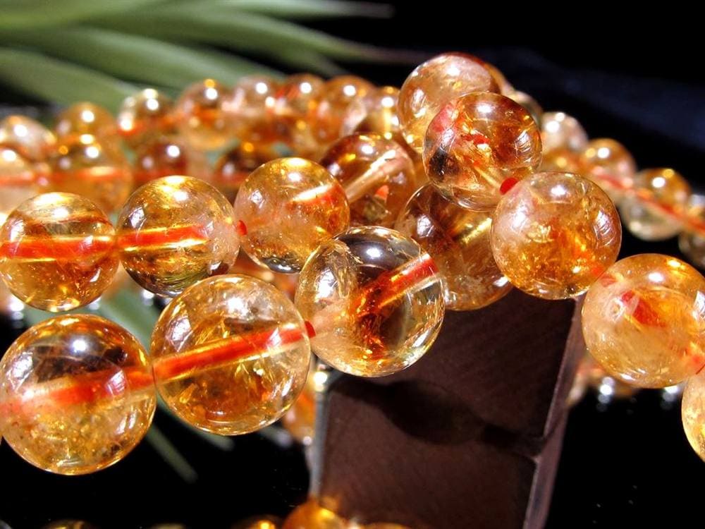 シトリン ファントム 幻影黄水晶 ブレスレット ブラジル産