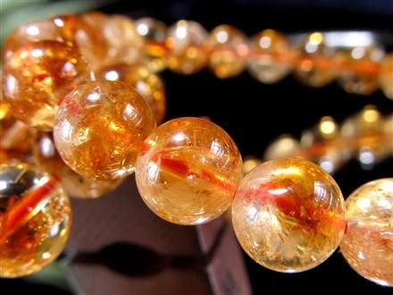 シトリン ファントム 幻影黄水晶 ブレスレット ブラジル産
