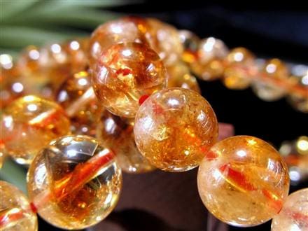 シトリン ファントム 幻影黄水晶 ブレスレット ブラジル産