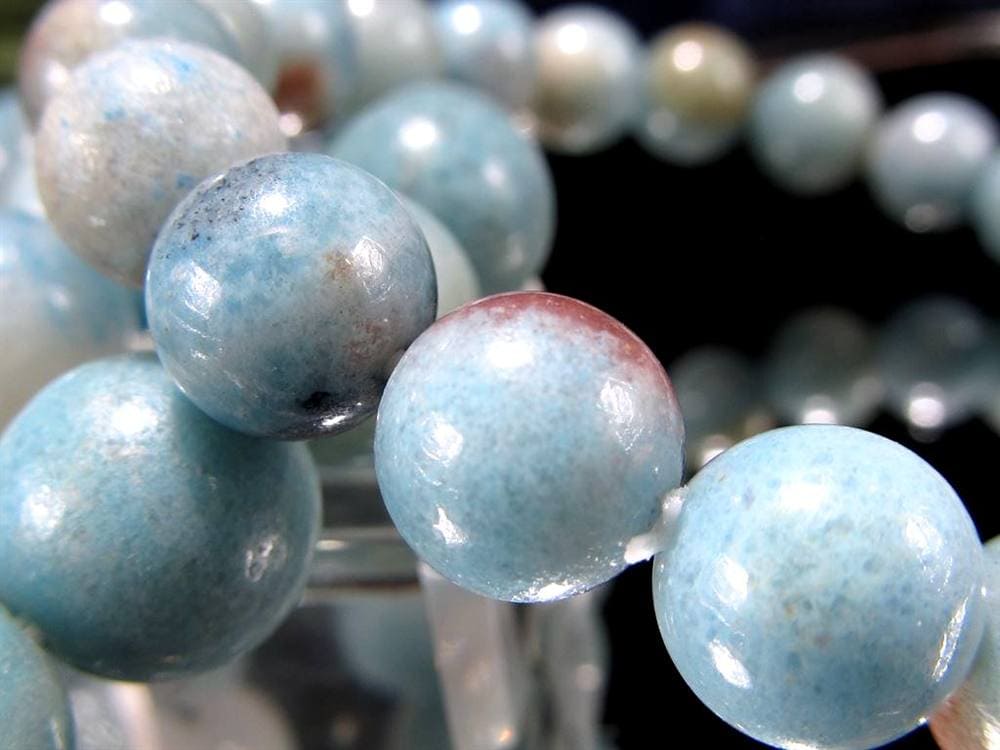 スコルザライト トロレアイト トロール石 ブレスレット ラズライト