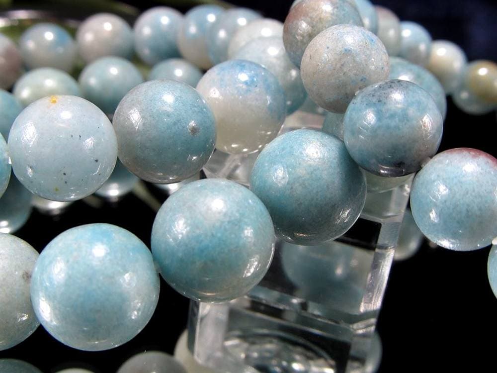 スコルザライト トロレアイト トロール石 ブレスレット ラズライト