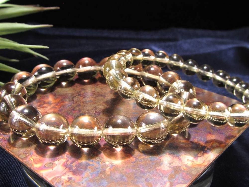 シャンパンクォーツ シトリン 黄水晶 ブレスレット 天然石